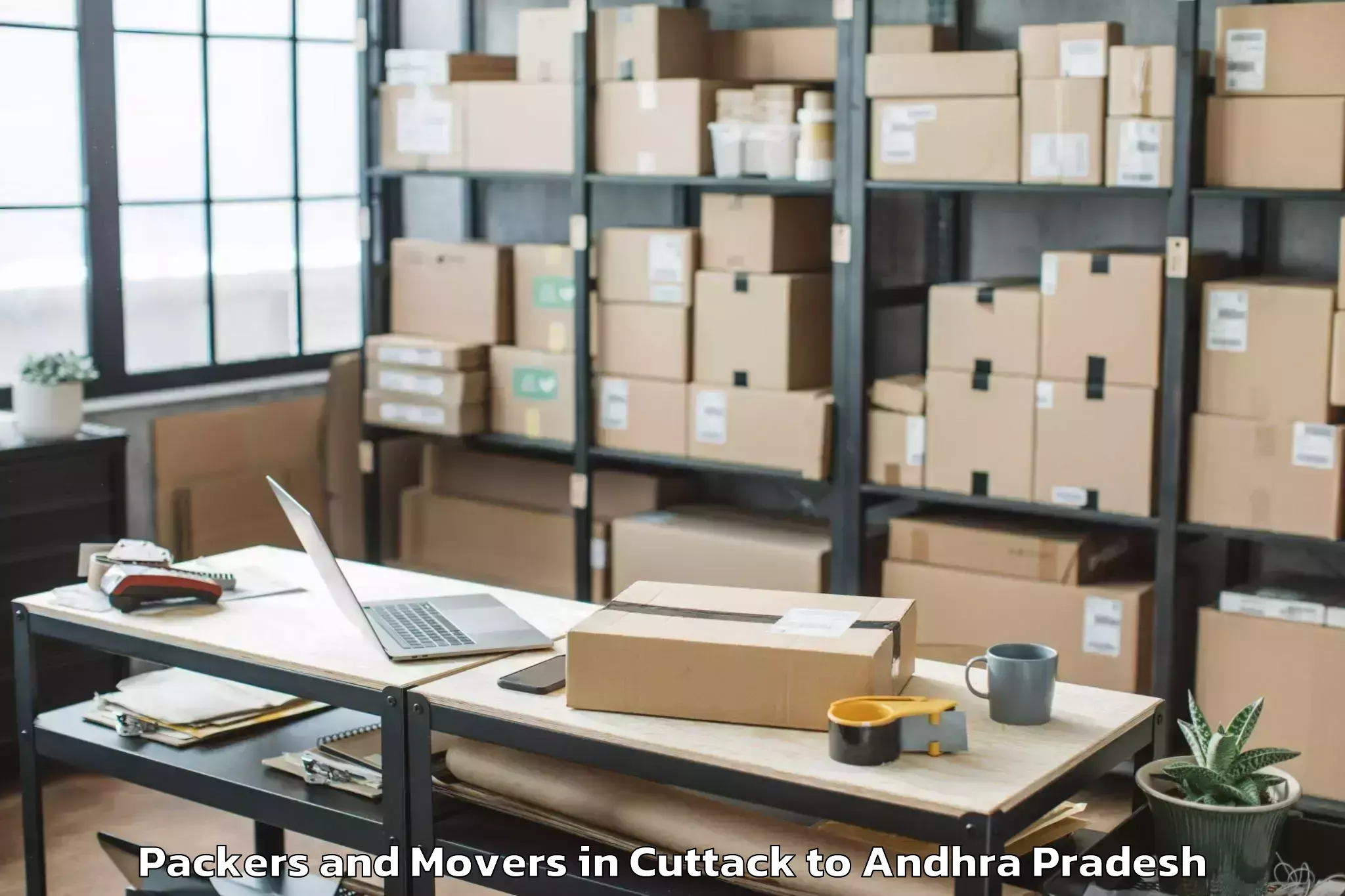 Cuttack to Atchutapuram Packers And Movers